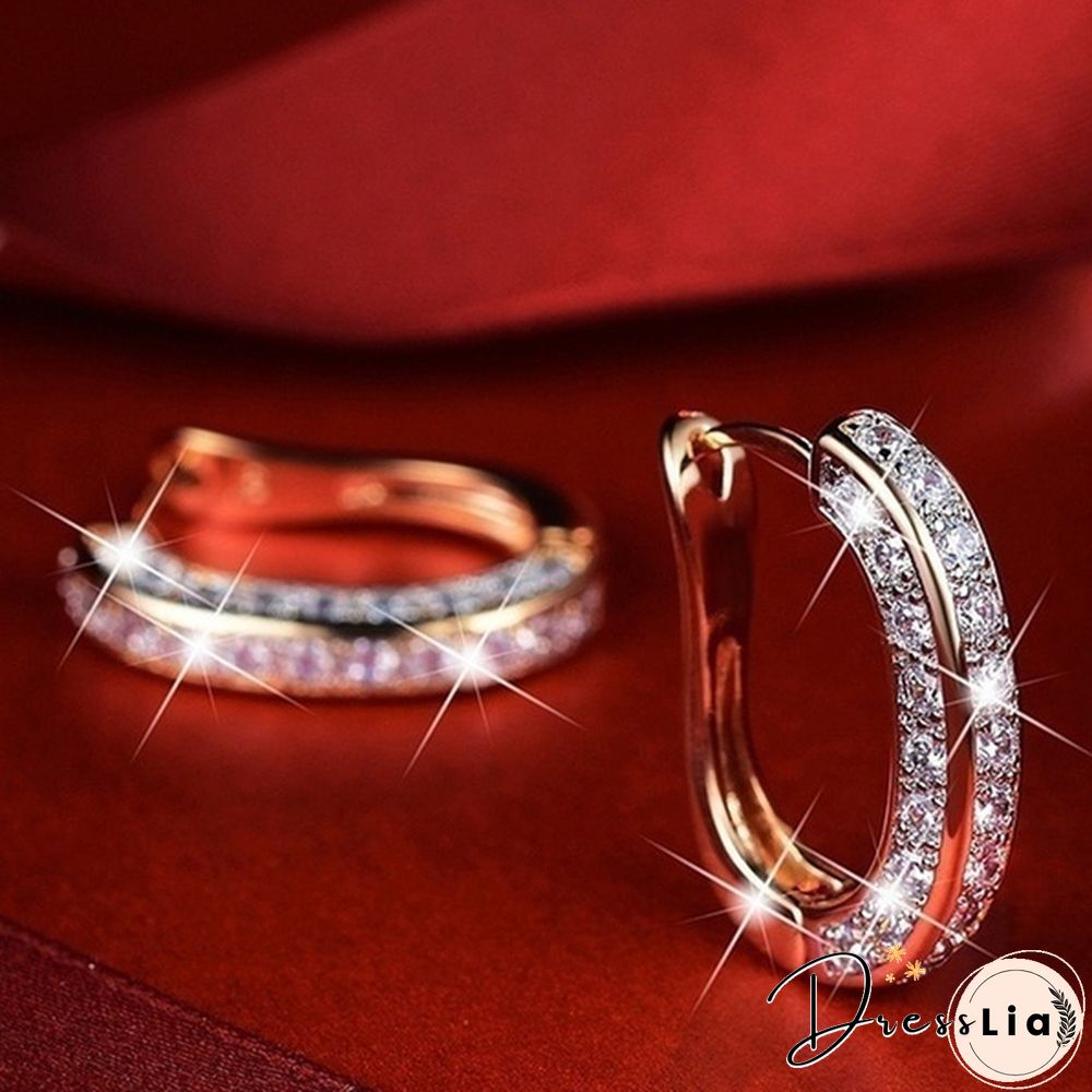 Exquisite Fashion 925 Silver Diamonds Stainless Steel Earrings European and American Women's Earrings Health Care Weight Loss Earrings 100% Surprise Yoga Energy Slimming Earring