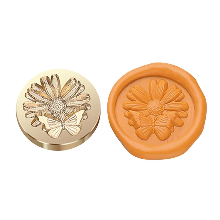 Special-shaped Copper Head Classic 3D Relief Stamp Head for Wedding Card (T)