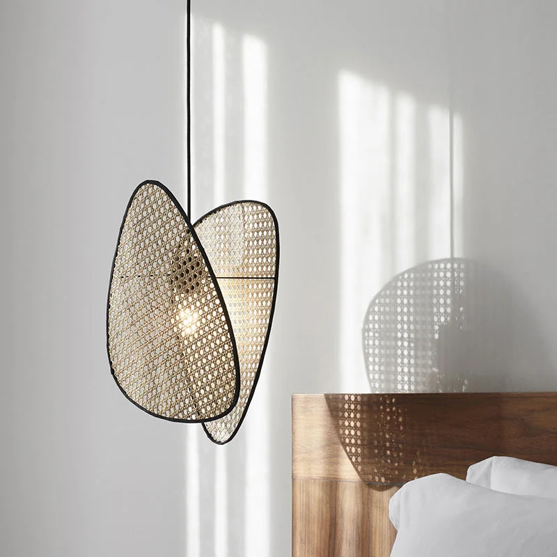 Creative Rattan Hanging Light Pendant Lamp Shade For Bedroom