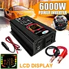 6000W Car Inverter DC 12V To AC 110V 220V Intelligent Power Inverter LCD Display