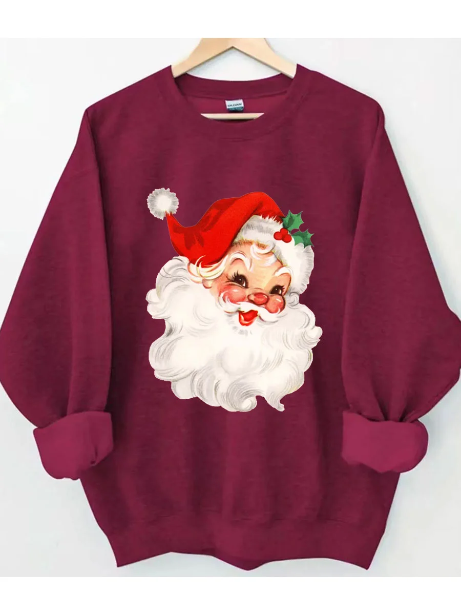 Retro Christmas Santa Sweatshirt