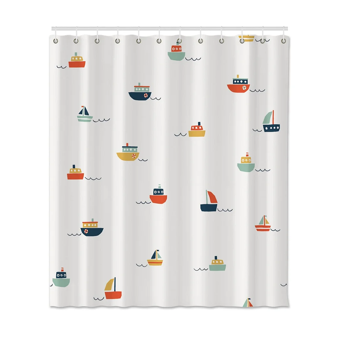Cute Cartoon Shower Curtains Bathroom Waterproof Curtains Mildew Proof Curtains with Hooks Home Bath Curtains for Bathroom