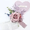10PCS Morandi Pink Corsage Boutonniere Wrist Artificial Flower Wedding Catering Bridal Groom Guests Bouquets