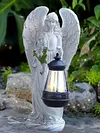 Solar Angel Statue Light Waterproof Fairy Figurine Decor Lamp Home Decoration
