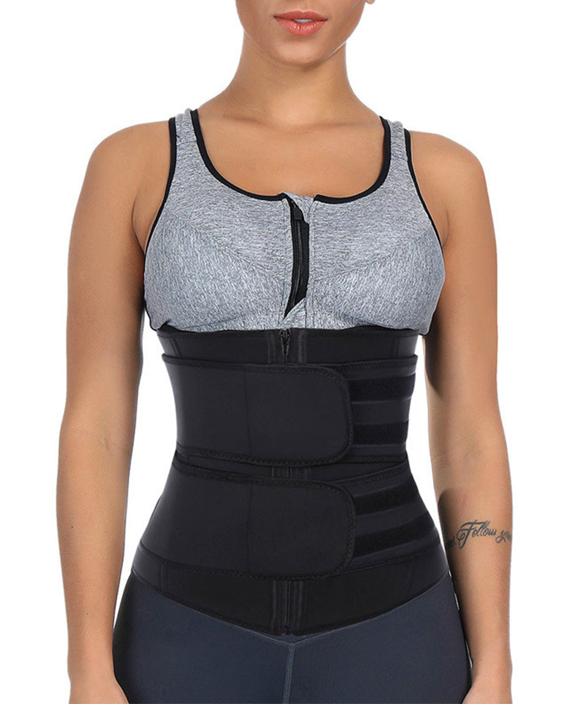 Neoprene Sauna Waist Trainer Corset Sweat Belt for Women Weight Loss Compression Trimmer Workout Fitness