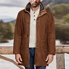Men's Outdoor Mid-Length Double Layer Woolen Coat Jacket by Inlyline