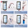 Smart Anti-burn Rechargeable Multimeter True RMS Multimetr Diode Meter (Black)