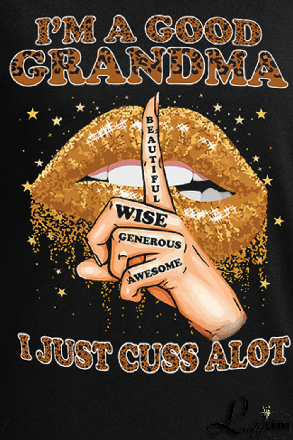 White Street Vintage Lips Printed Patchwork O Neck T-Shirts