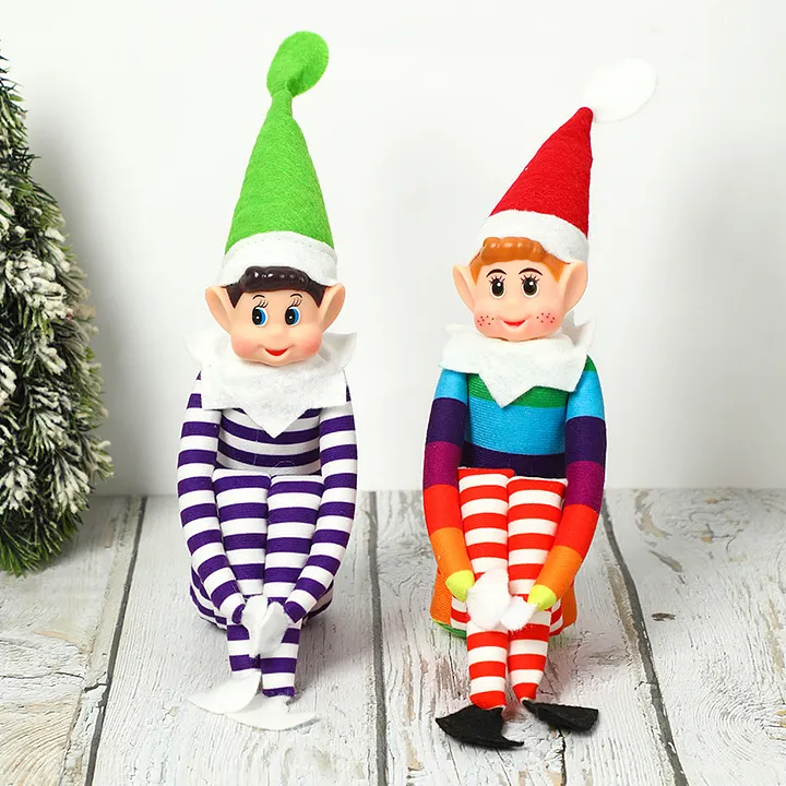 Christmas Long-legged Elf Plush Doll Christmas Toy Mall Window Display Decoration