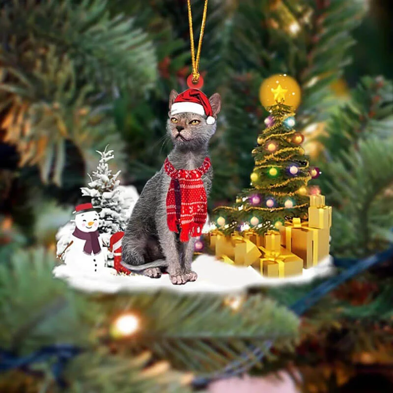 VigorDaily Lykoi Cat Christmas Ornament SM192