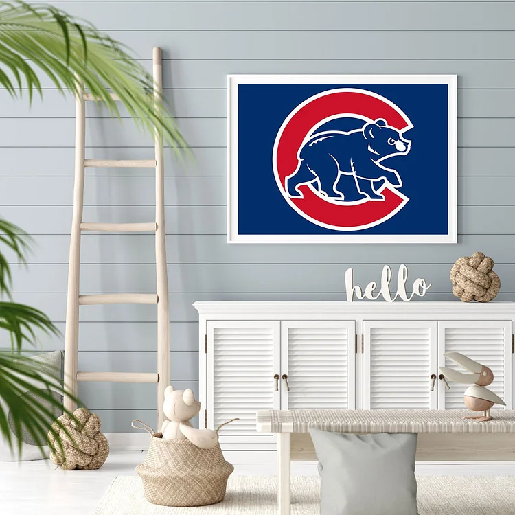 Chicago Cubs Personalized Baseball Pillow
