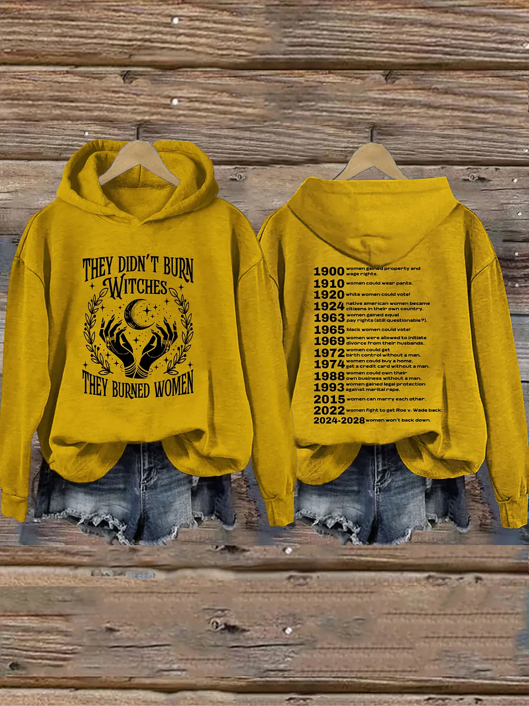 They Didn't Burn Witches They Burned Women Hoodie