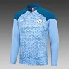 2023/2024 Manchester City Half-Pull Training Suit blue Football Shirt 1:1 Thai Quality Set love fball