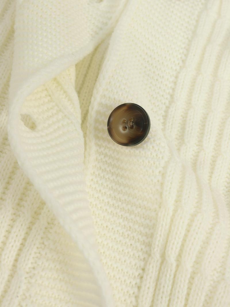 Women's Solid Button Front Sweater & Long Skirt Two-piece Set, Casual Drop Shoulder Long Sleeve Knit Top & High Waist Skirt for Daily Outdoor Wear, Women's Knitwear for Fall & Winter Women's Solid Button Front Sweater & Long Skirt Two-piece Set, Casual Drop Shoulder Long Sleeve Knit Top & High Waist Skirt for Daily Outdoor Wear, Women's Knitwear for Fall & Winter