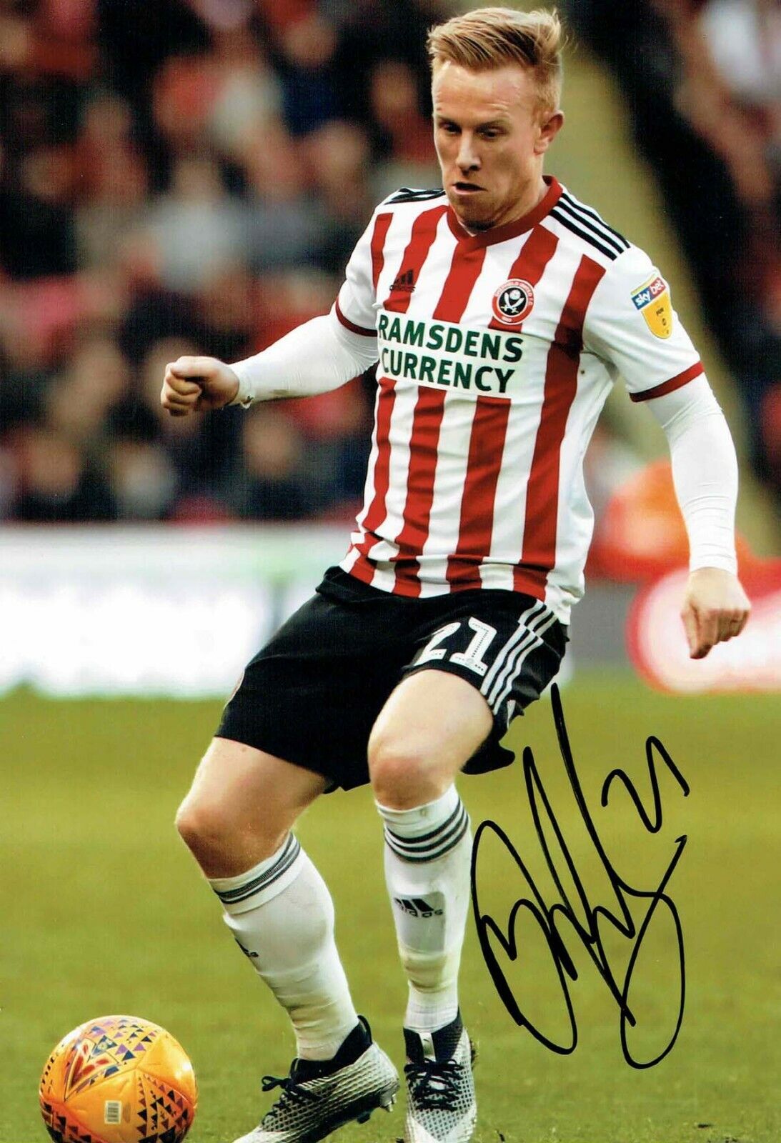 Mark DUFFY Sheffield United Signed Autograph 12x8 Photo Poster painting 2 AFTAL COA SUFC Blades