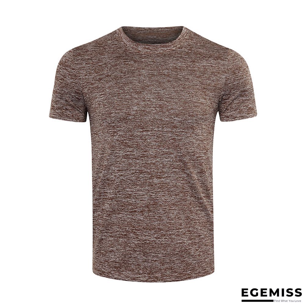 Summer Short-sleeved Men's T-shirt Sport Quick Dry Shirt with Round Neck | EGEMISS