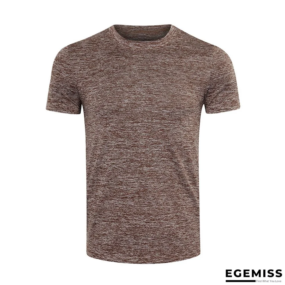 Summer Short-sleeved Men's T-shirt Sport Quick Dry Shirt with Round Neck | EGEMISS