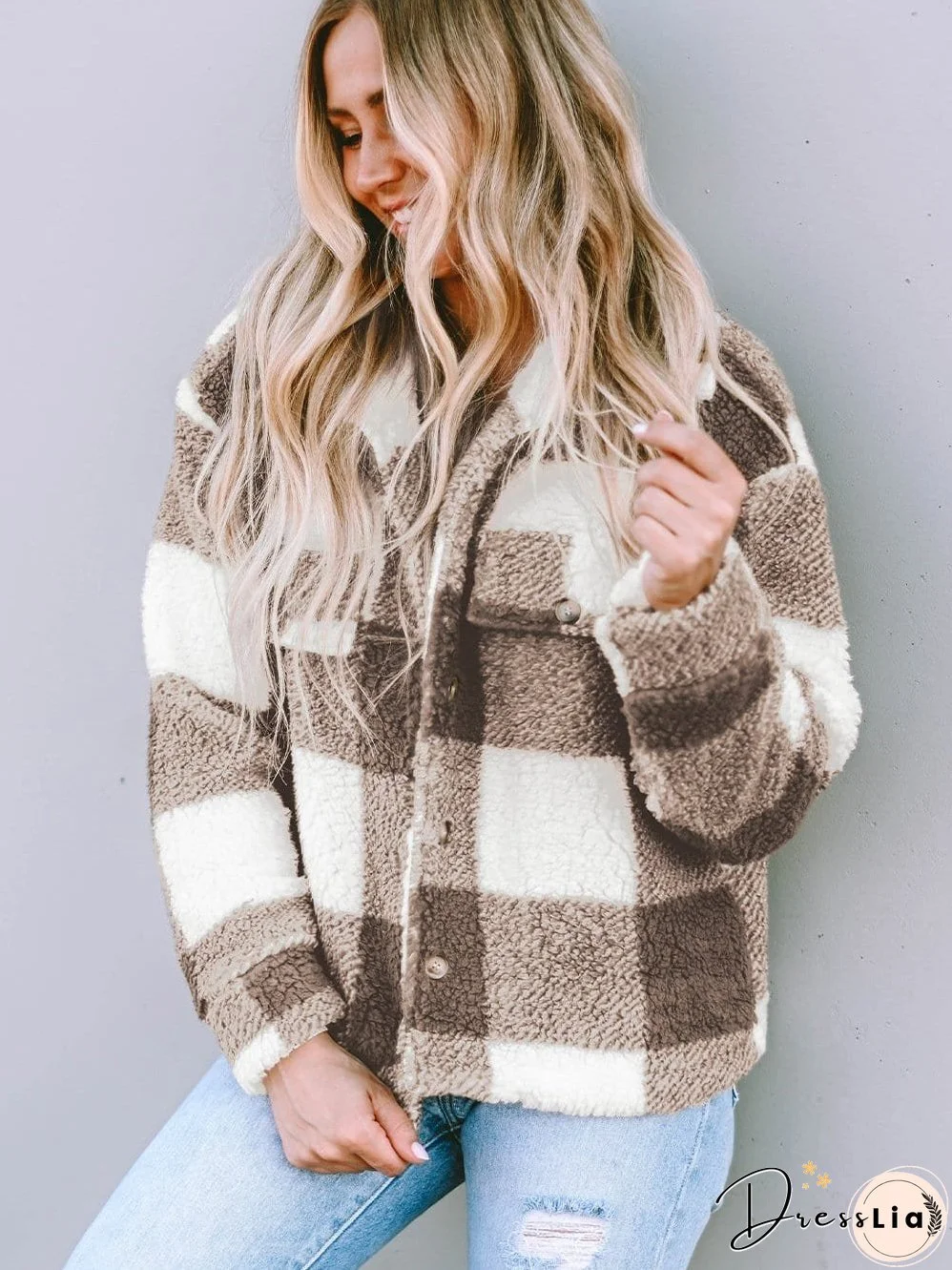 Trendy Sherpa Hooded Coat