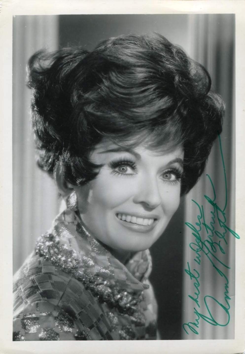 Ann Blyth AUTHENTIC autograph, signed vintage Photo Poster painting