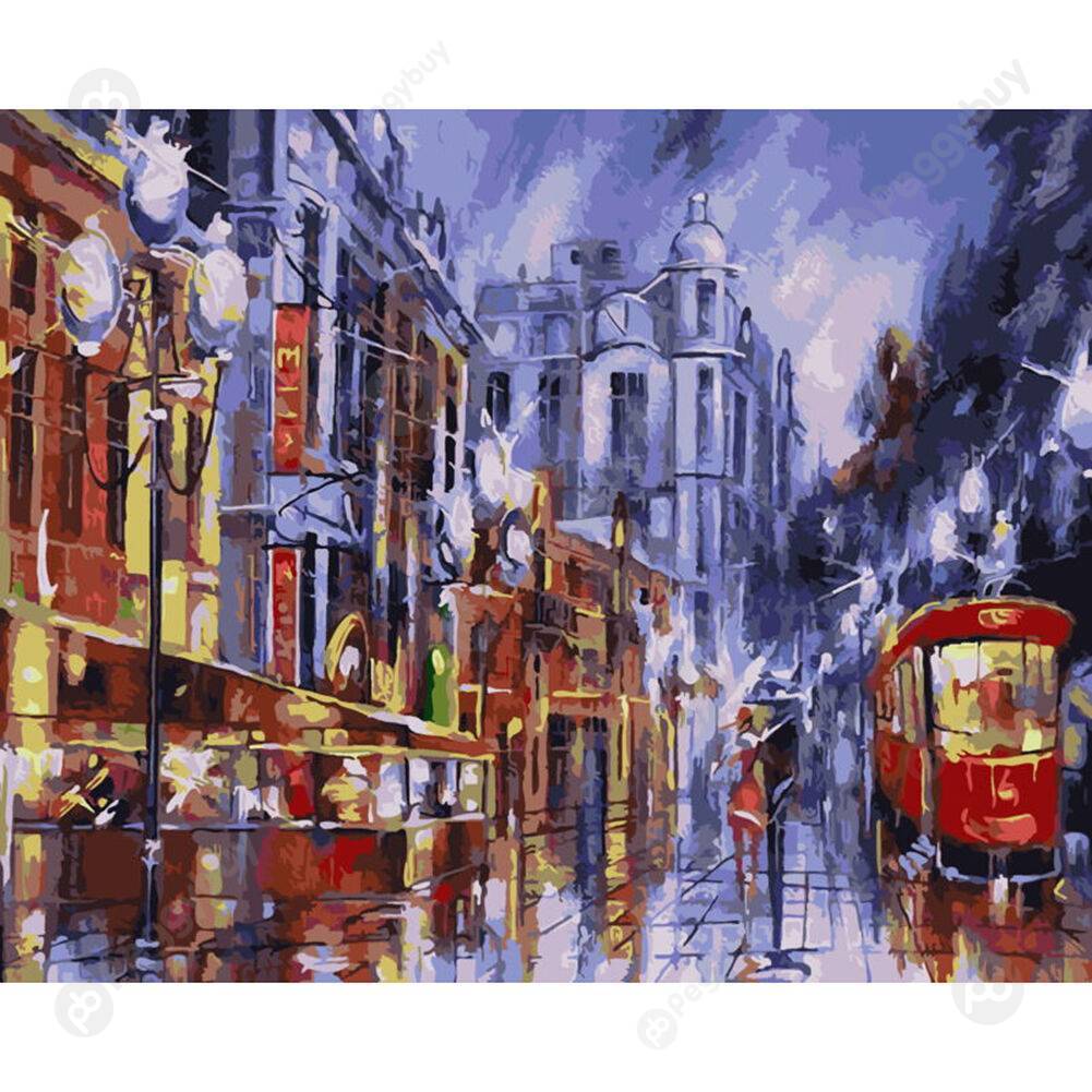 

50*40CM Paint By Numbers-City, 501 Original