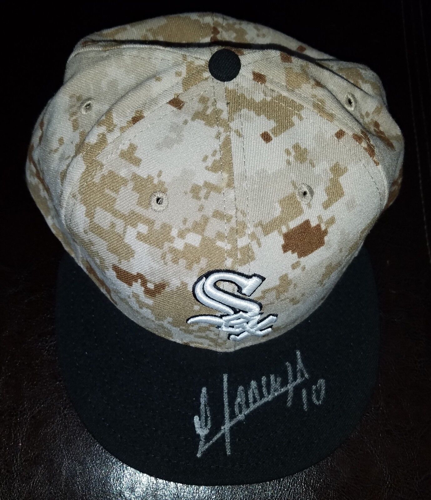 YOAN MONCADA 'CHICAGO WHITE SOX' INFIELDER SIGNED MLB FITTED HAT *COA