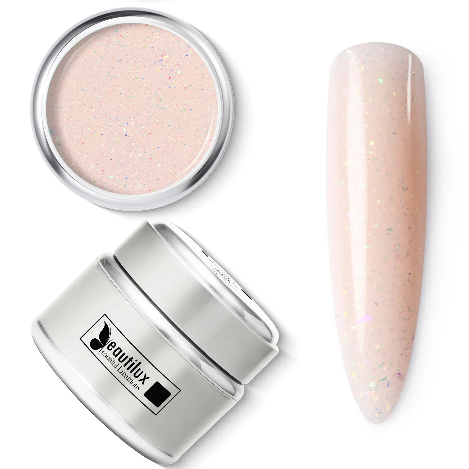 GLITTER HARD BUILDER NAIL GEL |BHBG55-09