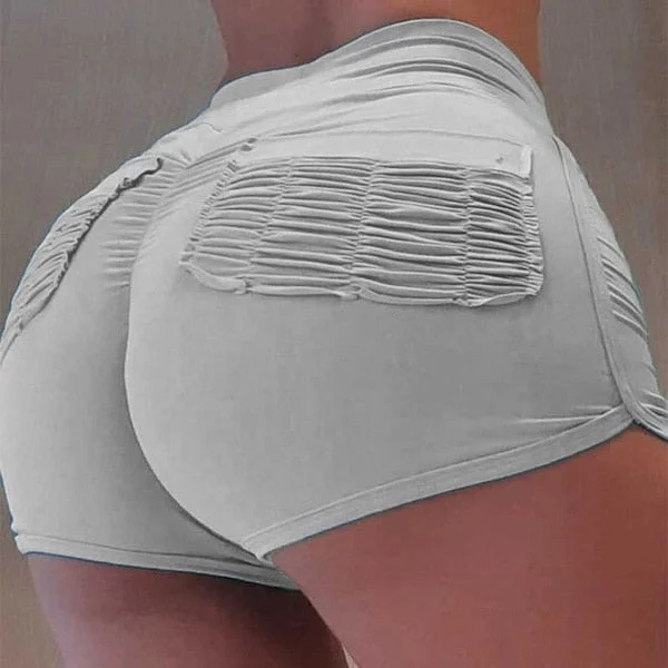 Shorts Women High Waist Bottom Summer Casual Beachwear Solid Color Sexy Slim Skinny Womens Booty Shorts Pink Black Blue Pocket