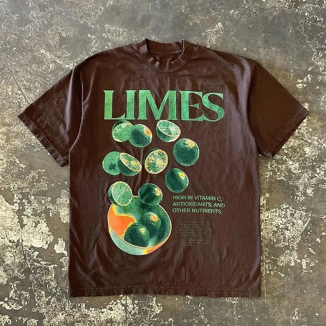 Woherb Limes Printed T-shirt-Outfit Ideas