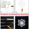 (US Local)Diamond Painting Car Aromatherapy Vent Clip Bling Air Vent Decorations (C)