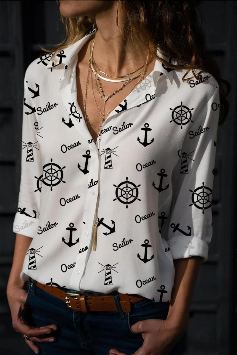 New Floral Print Blouses Women 2022 Spring Fashion Turn-down Collar Long Sleeve Elegant Work Shirt Plus Size Casual Tops Femme