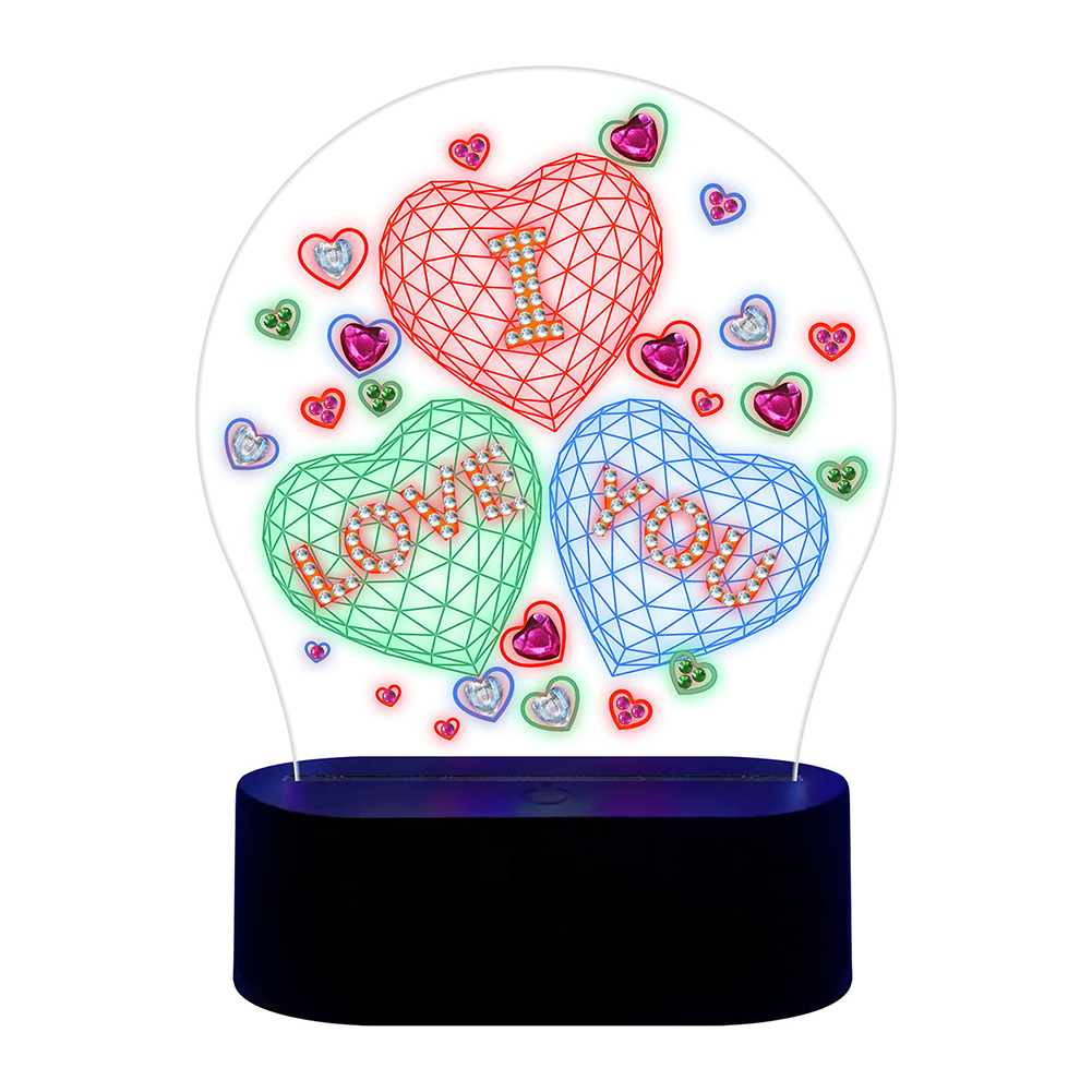 

Love - 5D DIY Craft Changeable Light Lamp, 501 Original