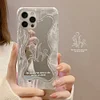 Touch-up Floral Mirror Phone Cases Silicone for iPhone 7-14 