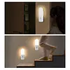 Rechargeable Motion Sensor Night Light Soft Glow Eye-Friendly Versatile Placement Minimalist Wood Battery Operated Shower Lamp for Wardrobe Hallway Closet Stairs