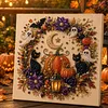 Kit d&rsquo;art en perles en diamant encadr&eacute; pour Halloween 20x20cm pour adultes