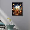 Diamond Painting -DIY Round Partial AB Drill Cartoon Town(45x55cm)