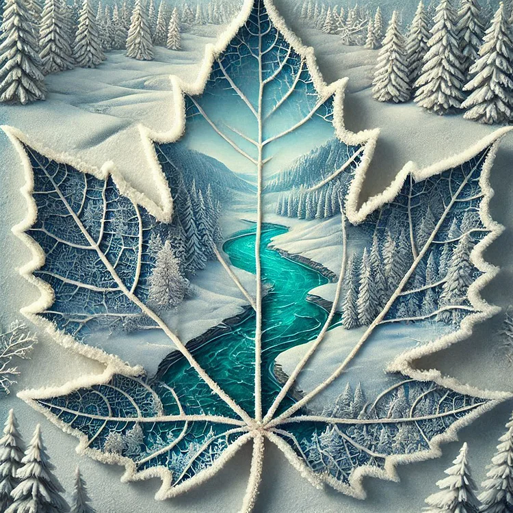 Maple Leaf - Full Round - Diamond Painting(40*40cm)