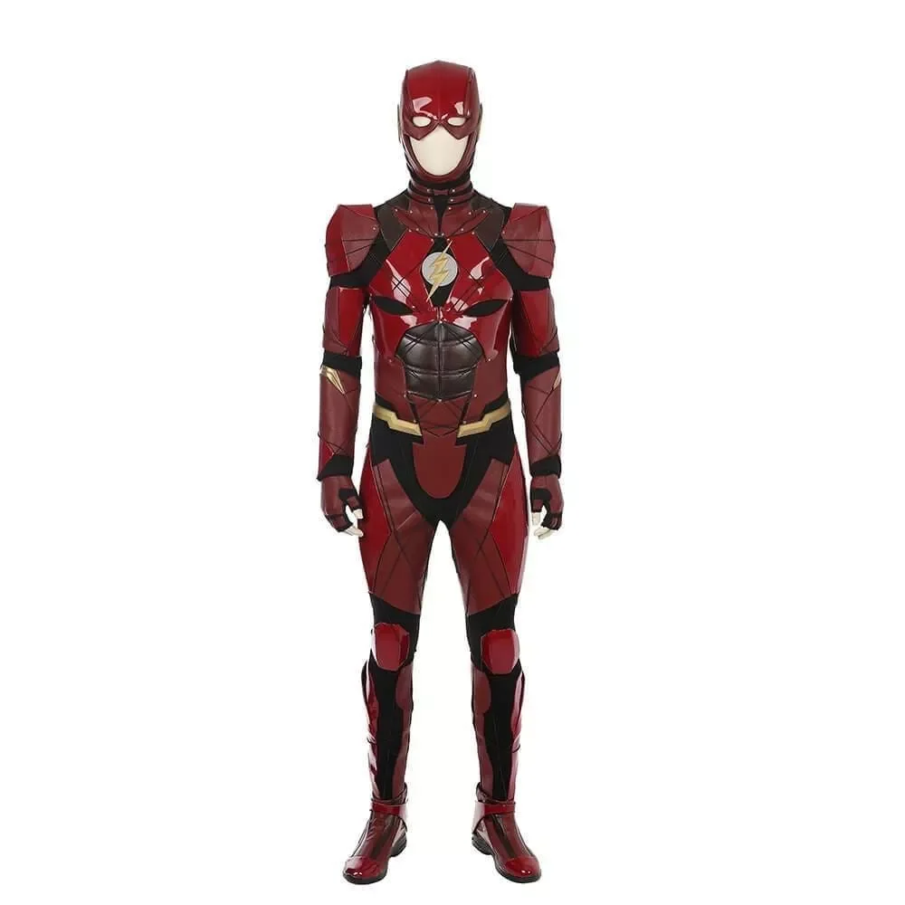 Adult Ezra Miller The Flash Costume New Suit Outfit