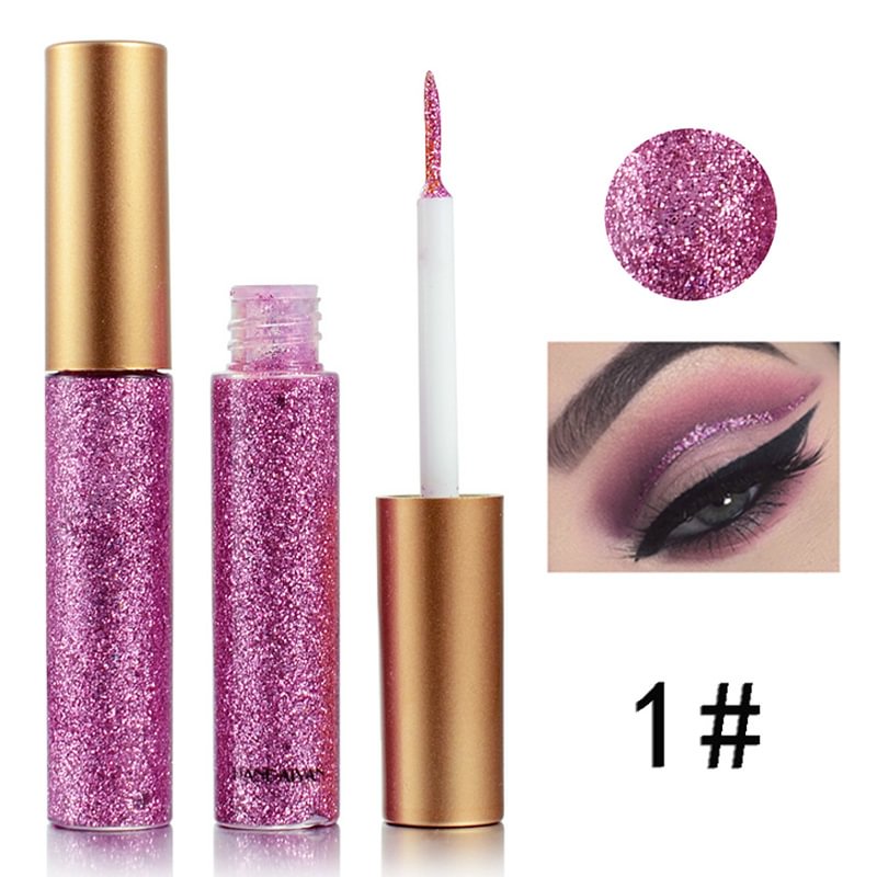 Shecustoms™ Fashion 10 Colors Metallic Glitter Liquid Eyeliner
