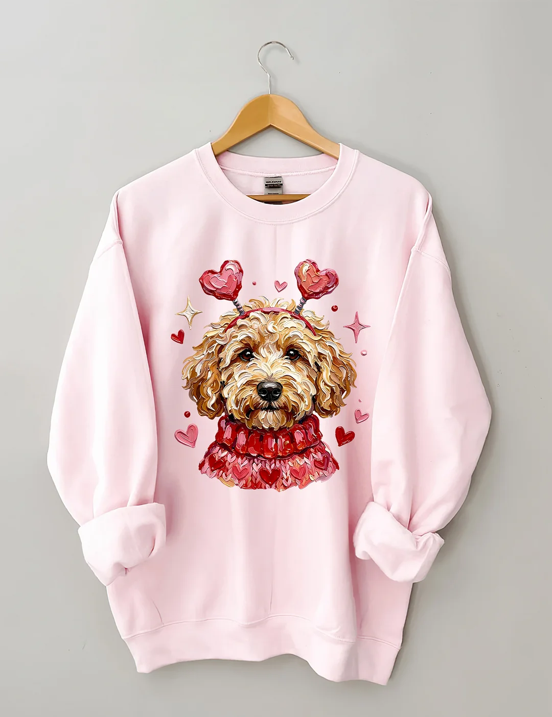 Goldendoodle Dog Valentines Sweatshirt