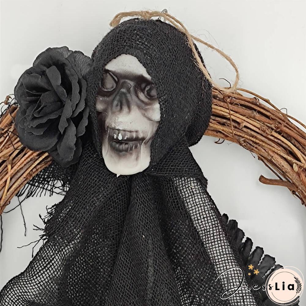 Halloween Decorations Hanging Ghosts Halloween Ghost Wreath Decorations for Yard Garden