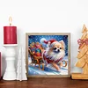 Christmas Dog - Diamond Painting - Partial Special Shaped Drill(Canvas|30*30cm)