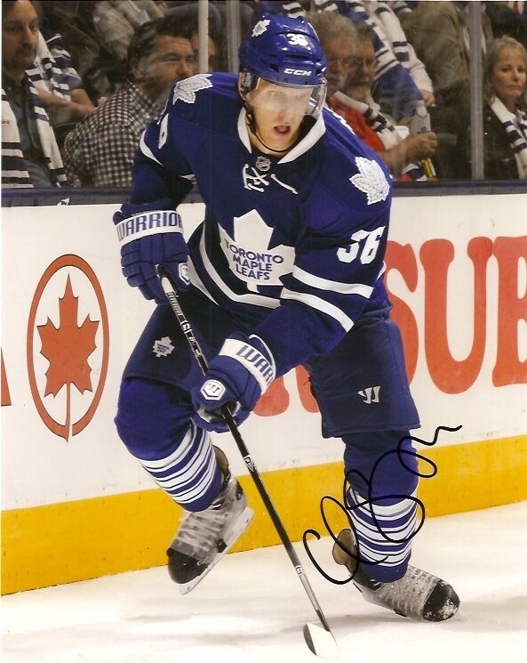 Toronto Maple Leafs Carl Gunnarsson Signed Autographed 8x10 Photo Poster painting COA A