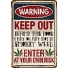 Warning - Vintage Metal Signs(12*16Inch) - Warning