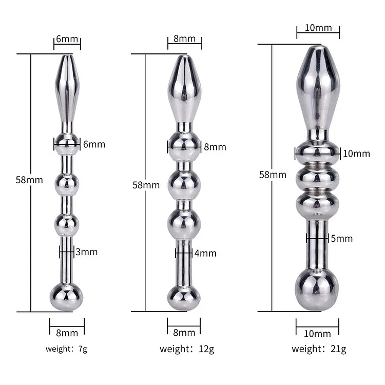 Beaded Urethral Sound Penis Plug  Weloveplugs