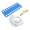 Cross Stitch Floss Bobbin Organizer Kit - 100 Bobbins, Jump Rings, Mini Bobbin Winder & Blank Labels tapestrymarket