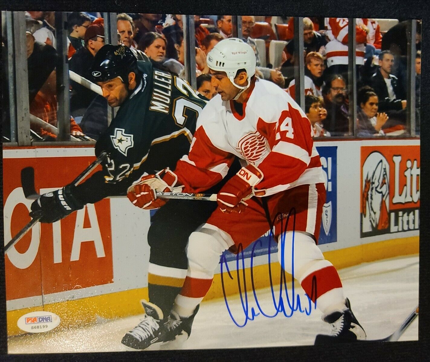 CHRIS CHELIOS Signed Detroit RED WINGS 8x10 Photo Poster painting PSA/COA HOF