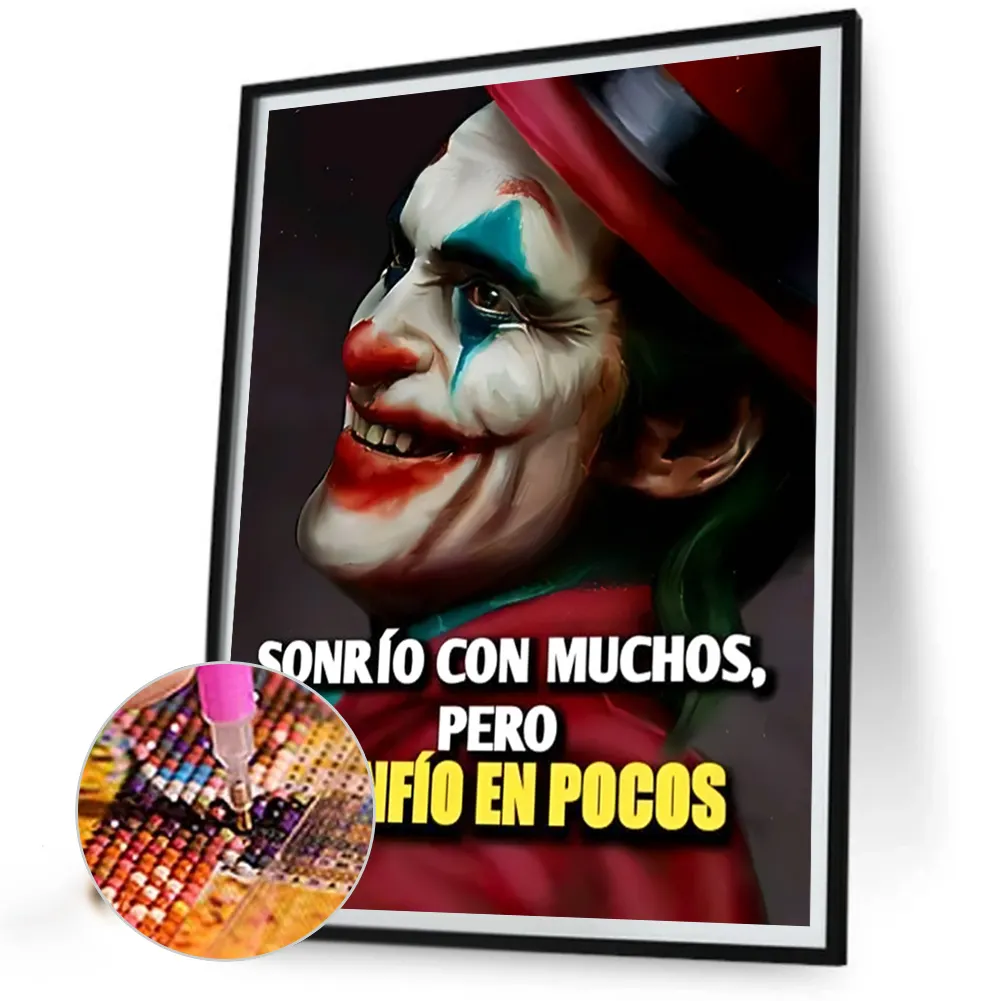 Full Round Diamond Painting 40*50cm - Clown Smile
