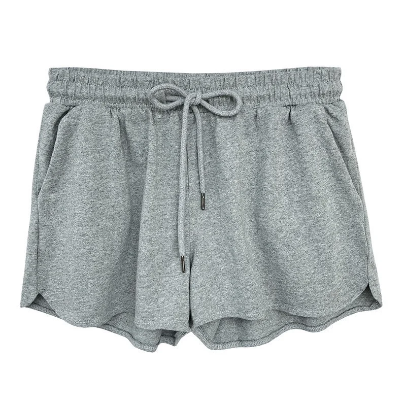 Brownm Brownm Waist Loose Tight Waist Sports Shorts Female Loose Casual Wear 2024 Summer New Wide Leg Pants Home Pajama Pants Tide