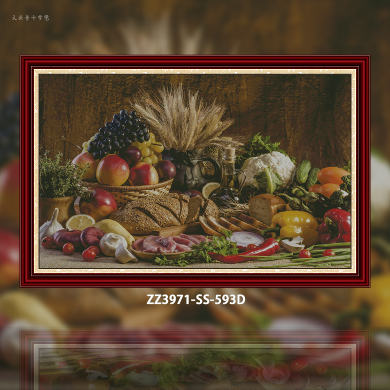 [ZZ3971 Wheat Melons and Fruits] Painting Fairy Cross Stitch