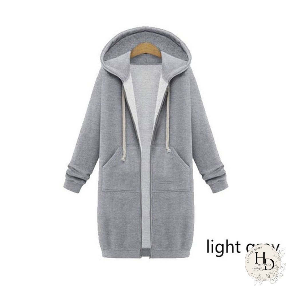 Plus Size Autumn Winter Women Cardigan Extra Long Thicken Velvet Jacket Loose Hoodie Coat